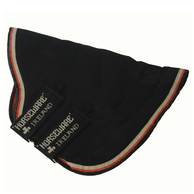 Horseware Rambo Optimo Turnout Hood 150g - Black/Orange/Black